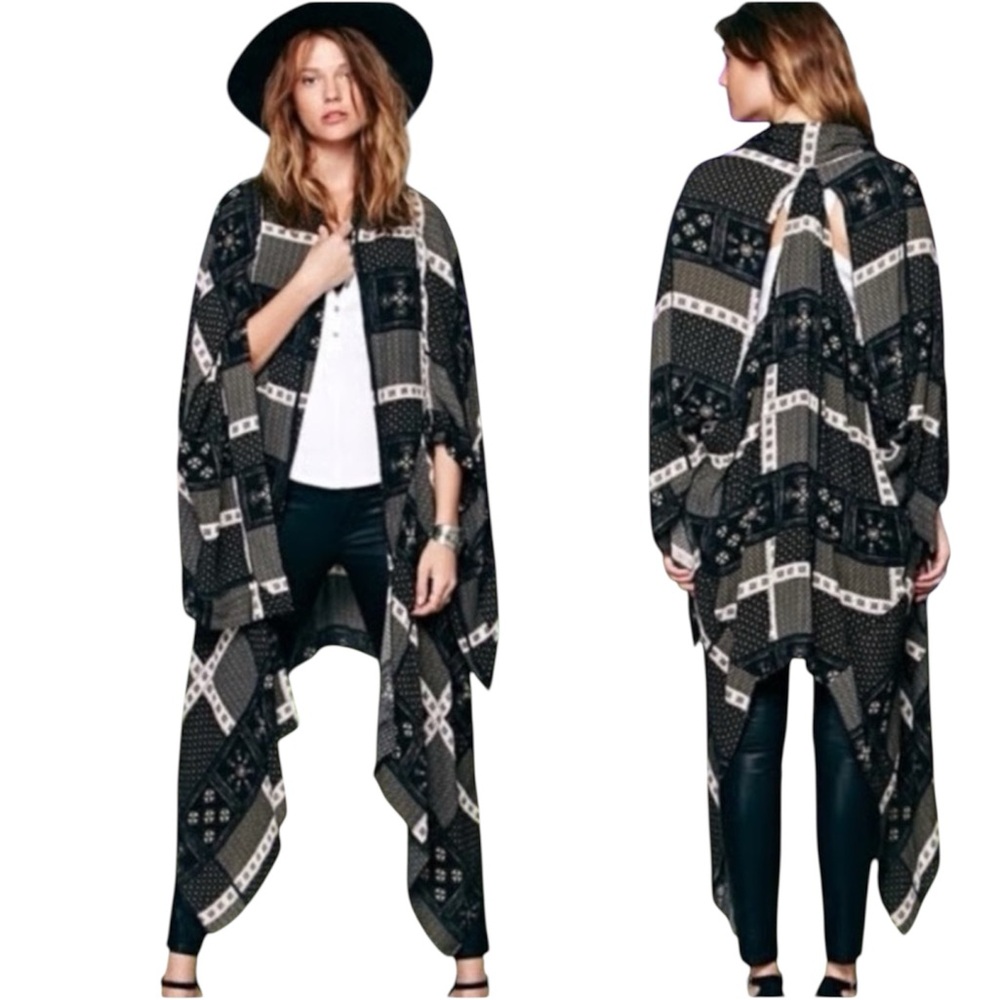 Free People Festival Collection “Twilight Stars” Boho Kimono Size XS